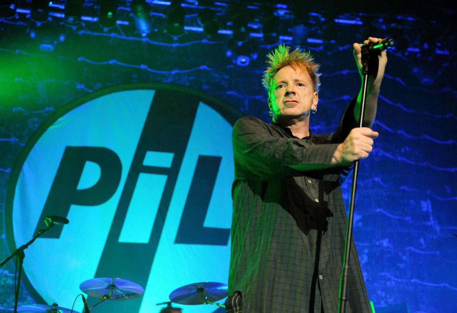 John Lydon performing with Public Image Ltd (PiL) on the third night of their seven date reunion tour at the O2 Academy, Glasgow, Scotland, UK 18th December 2009 (Photo by Duncan Bryceland)