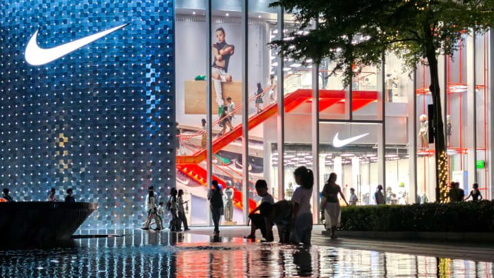 A Nike store in Guangzhou, Guangdong Province, China, July 22, 2026.