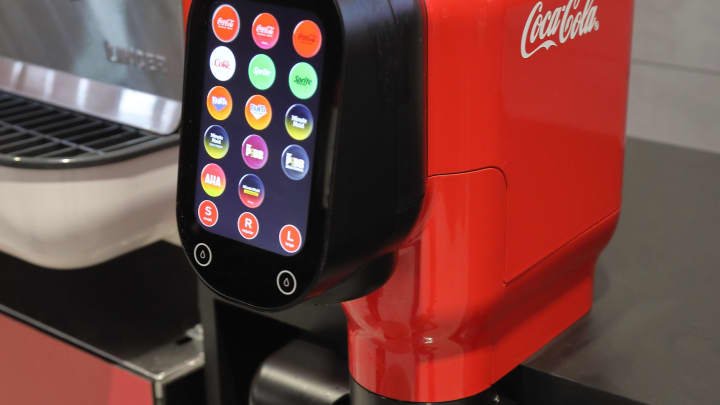 The Coca-Cola Freestyle Mini offers more drink options than the traditional soda gun found behind the bar.