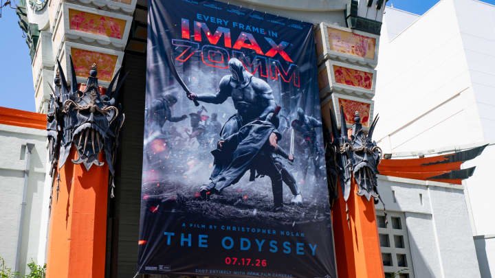 The TCL Chinese Theatre during opening weekend for "The Odyssey" in Imax in Hollywood, California, July 18, 2026.