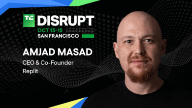 Amjad Masad, CEO and co-founder of Replit, joins the Disrupt Stage at TechCrunch Disrupt 2026