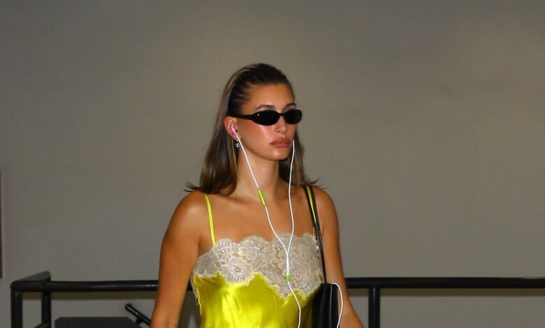 How to Wear the Lace Camisole Trend, According to Hailey Bieber How to Wear the Lace Camisole Trend, According to Hailey Bieber