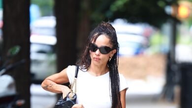 Zoë Kravitz Experiments in a Long Misunderstood Denim Style