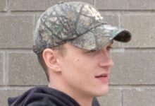 Connor Storrie’s Camo Hat Can’t Hide His Buzz Cut