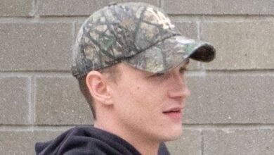 Connor Storrie’s Camo Hat Can’t Hide His Buzz Cut