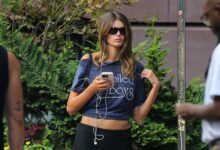Kaia Gerber Steps Out in a IYKYK Fashion Tee
