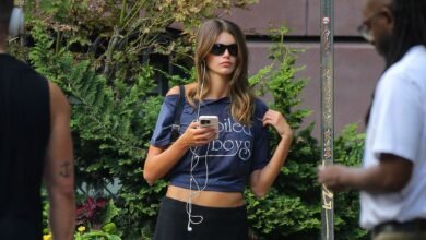 Kaia Gerber Steps Out in a IYKYK Fashion Tee