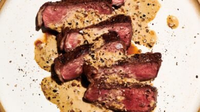 Strip Steak au Poivre Strip Steak au Poivre