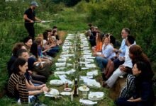 These Surreal Dinner Parties in Nature Aren’t AI
