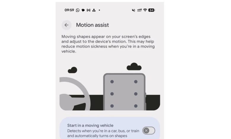 Android is getting its own weird dots to cure car sickness Android is getting its own weird dots to cure car sickness