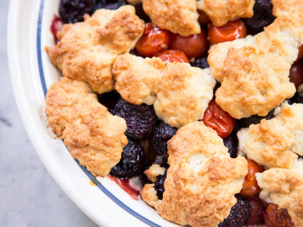Cherry Tomato and Cherry Cobbler Cherry Tomato and Cherry Cobbler