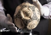 Diego Maradona’s ‘Hand of God’ football from 1986 World Cup win over England sells for £2.5m