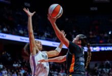 Despite Leger-Walker’s career-high 17, Sun fall to Golden State in final home game before Cup break