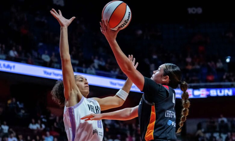Despite Leger-Walker’s career-high 17, Sun fall to Golden State in final home game before Cup break Despite Leger-Walker’s career-high 17, Sun fall to Golden State in final home game before Cup break