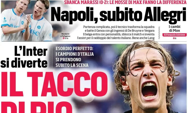 Inter set the pace, Esposito show, Genoa fury at Napoli winner Inter set the pace, Esposito show, Genoa fury at Napoli winner
