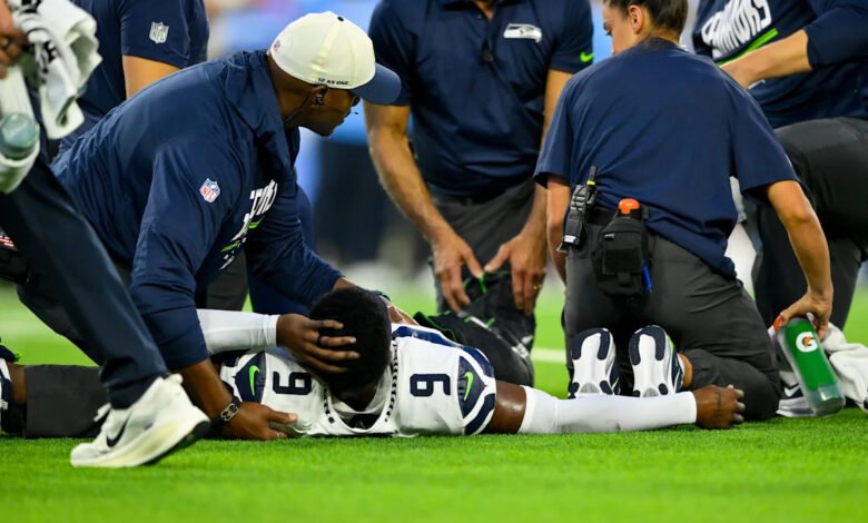 Seahawks rookie S Bud Clark suffered a broken ankle in preseason loss Seahawks rookie S Bud Clark suffered a broken ankle in preseason loss