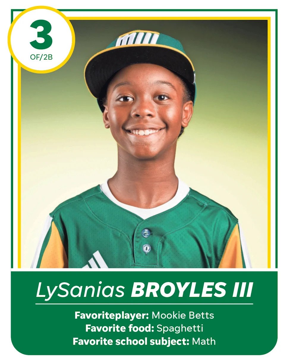 LySanias Broyles III is a member of the Davenport Northwest Little League World Series team. (Photos provided by Little Leagu
