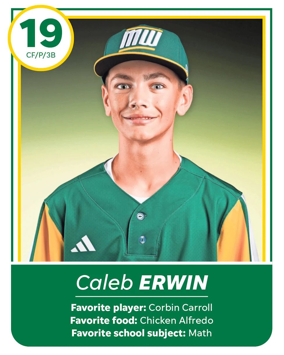 Caleb Erwin is a member of the Davenport Northwest Little League World Series team. (Photos provided by Little League Basebal
