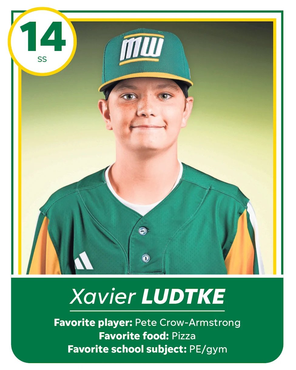 Xavier Ludtke is a member of the Davenport Northwest Little League World Series team. (Photos provided by Little League Baseb