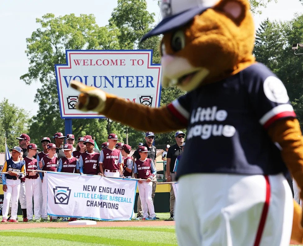 Bridgewater 12 year-old stars are introduced during opening ceremonies at the Little League Baseball World Series at Voluntee