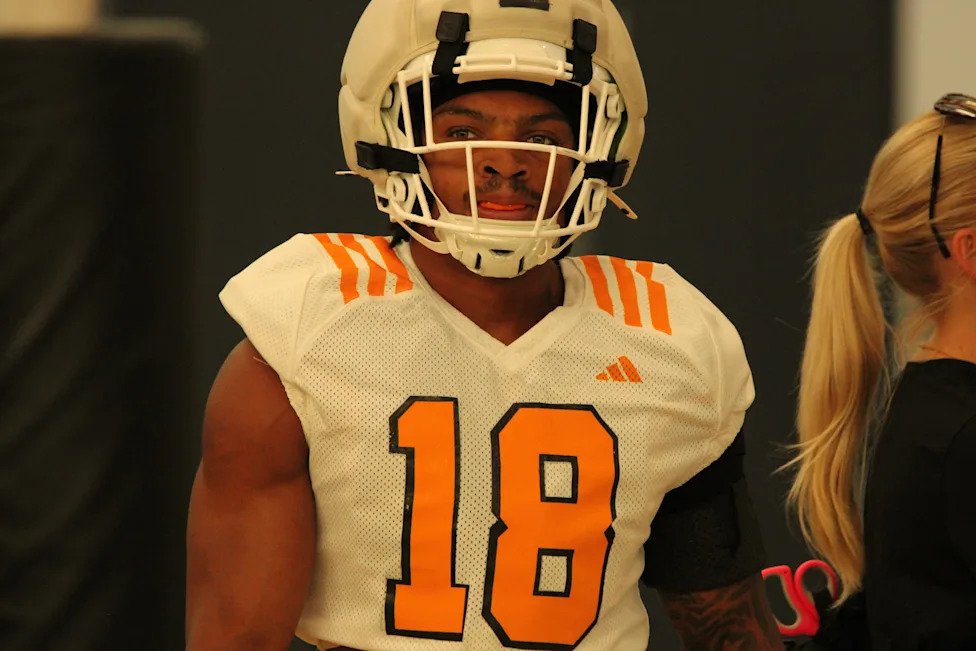 DeSean Bishop. Tennessee Volunteers kick off fall training camp at Haslam Field in Knoxville, Tennessee on Aug. 5, 2026. (Dan