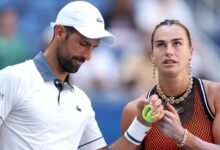 Aryna Sabalenka, Novak Djokovic fall in US Open mixed doubles