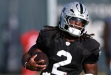 Raiders’ Klint Kubiak says injured Ashton Jeanty ‘on the mend’