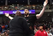 Sky ban Kanter Freedom from arena after clash with Cloud