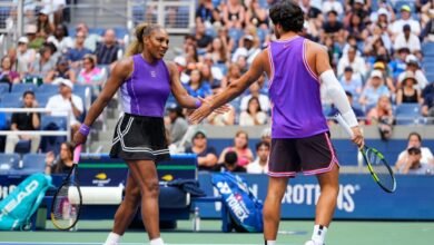 Serena Williams, Carlos Alcaraz out in mixed doubles at US Open