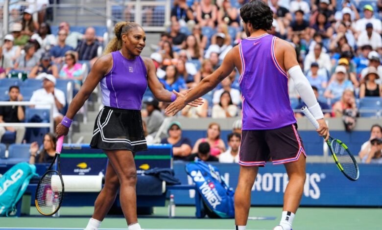 Serena Williams, Carlos Alcaraz out in mixed doubles at US Open