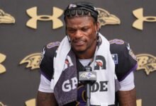 Ravens’ Lamar Jackson says injuries led to running less in 2025