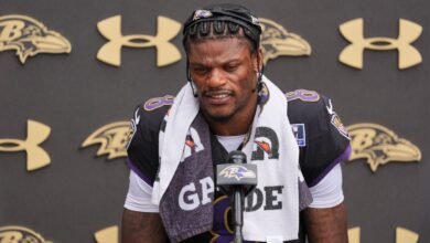 Ravens’ Lamar Jackson says injuries led to running less in 2025