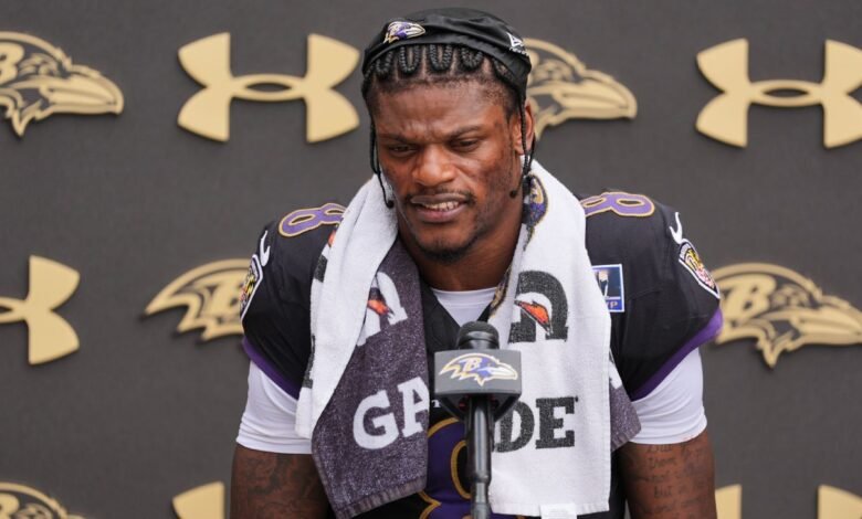 Ravens’ Lamar Jackson says injuries led to running less in 2025