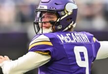 McCarthy plays 18 snaps, gets ‘banged up’ in Vikings’ loss