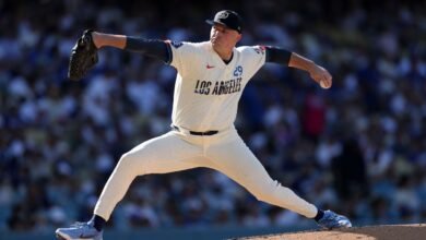 Skubal overcomes rough 1st, fans 11 in first win as Dodger