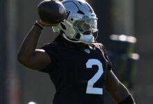 Raiders RB Jeanty believed to have sprained ankle