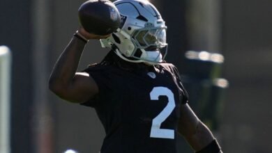 Raiders RB Jeanty believed to have sprained ankle