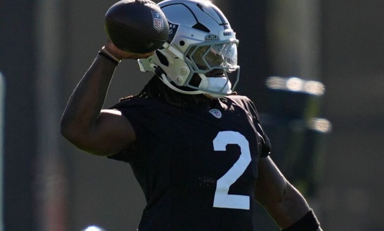 Raiders RB Jeanty believed to have sprained ankle Raiders RB Jeanty believed to have sprained ankle