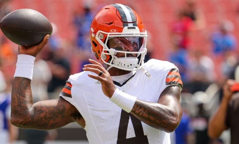 Browns tab Deshaun Watson, not Shedeur Sanders, as QB1