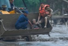 At least 75 killed and hundreds missing after flash floods in Nepal and China