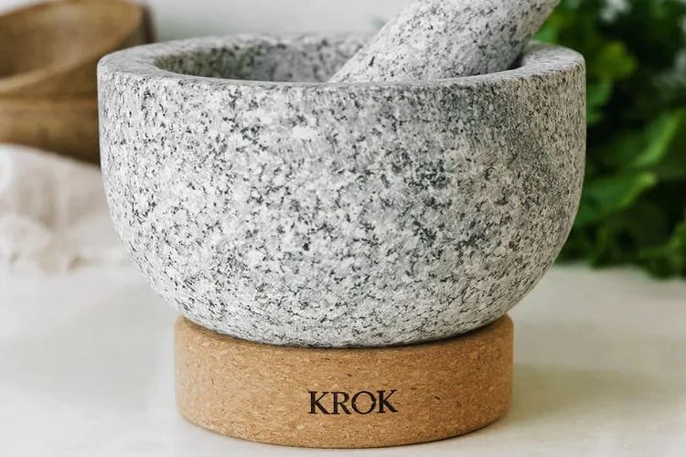 Krok Handmade Thai Granite Mortar and Pestle Krok Handmade Thai Granite Mortar and Pestle