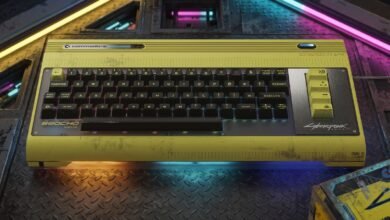 Check out this cool Cyberpunk 2077-edition Commodore 64