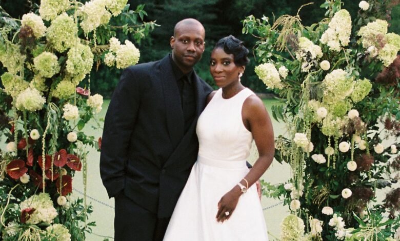 Nikki Ogunnaike and Philippe Fonzin’s Prospect Park Boathouse Wedding Blended New York and Nigerian Style