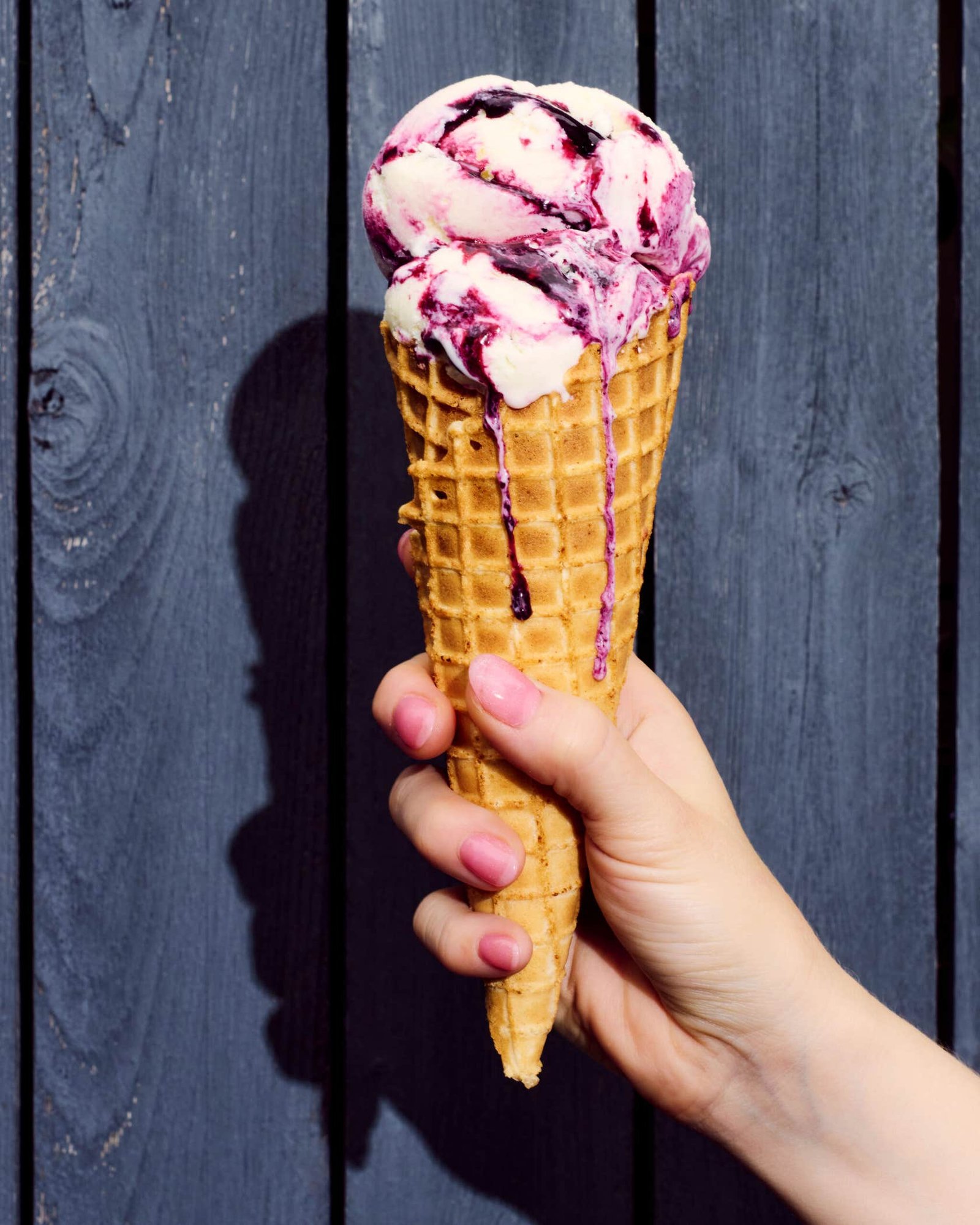 Sweet Corn and Black Raspberry Ice Cream