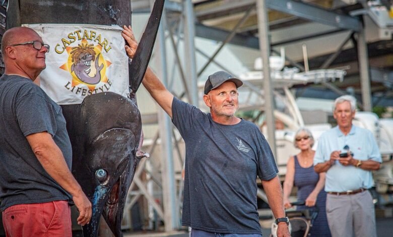 Massachusetts fishermen land 1,260-pound blue marlin, just short of world record