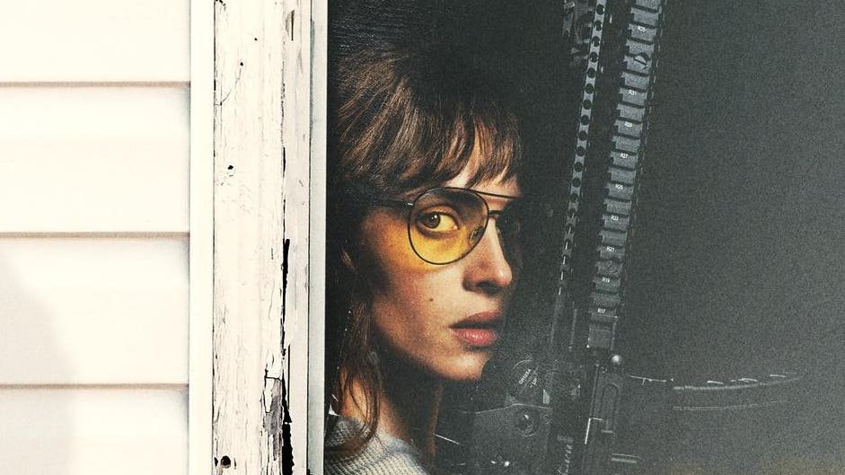 "Onslaught" key art featuring Adria Arjona.