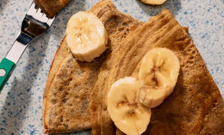 Buckwheat Crepes With Banana-Sesame Jam Buckwheat Crepes With Banana-Sesame Jam