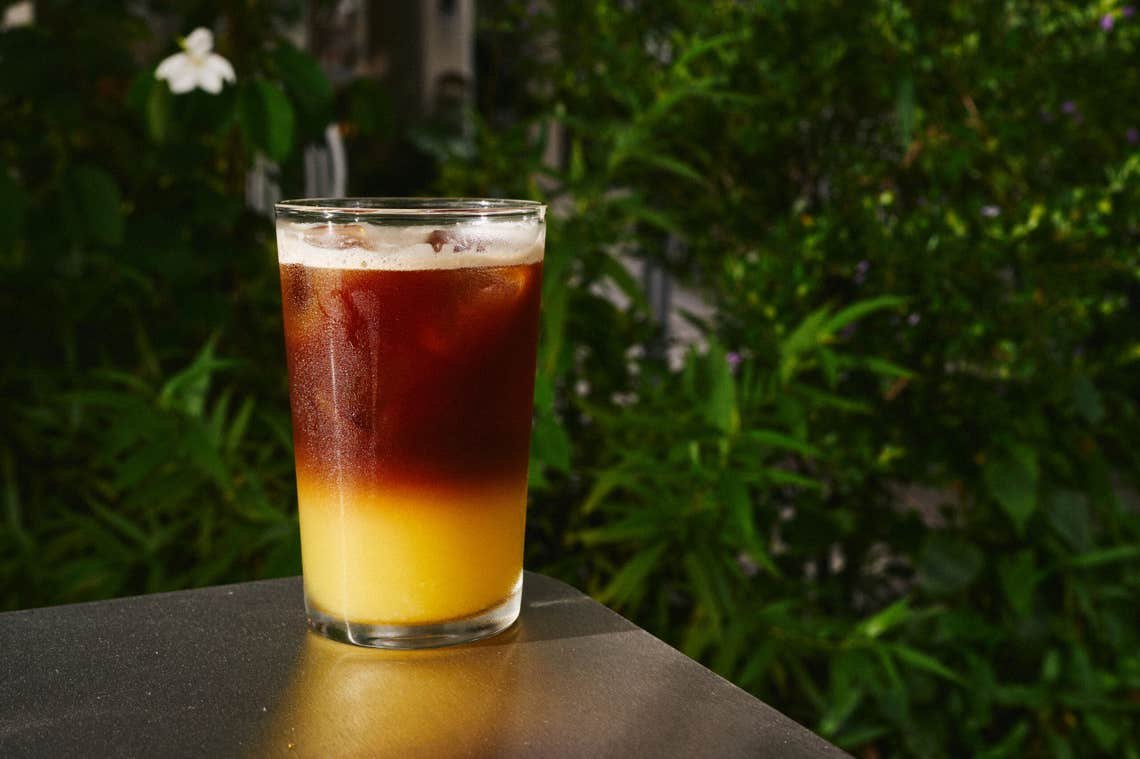 Cold-brew citrus punch at Every Half Coffee Roasters Cold-brew citrus punch at Every Half Coffee Roasters