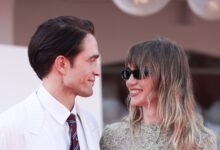 Robert Pattinson and Suki Waterhouse Get Romantic in Contrasting Couple Style at Venice Film Festival