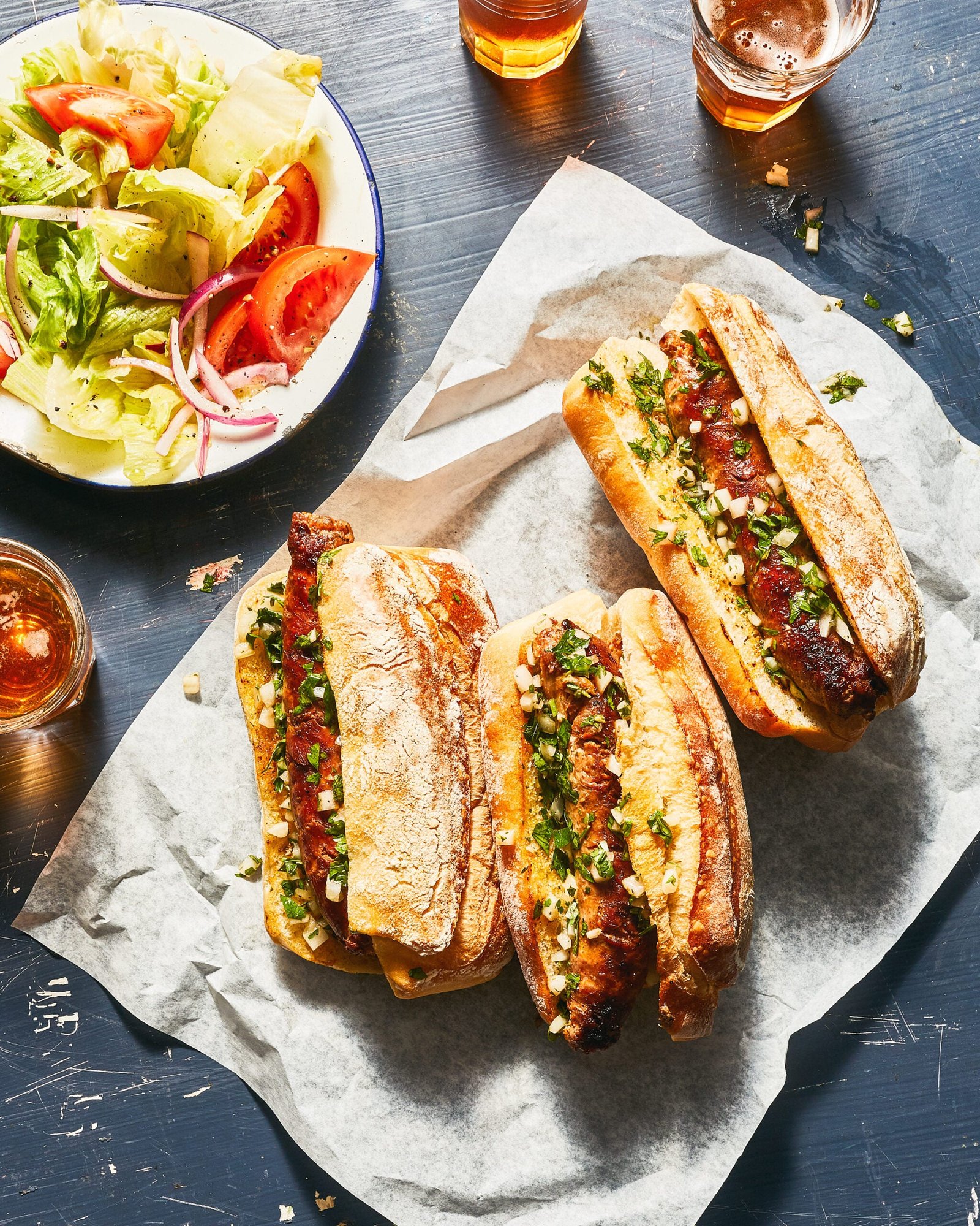Choripán (Grilled Chorizo Sandwiches)